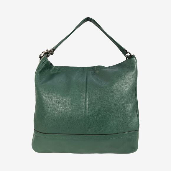 Coach Park Pebbled Leather Hobo Shoulder Crossbody Bag Pine Green F23293 - Picture 7 of 16
